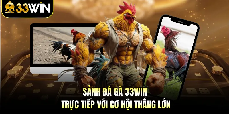 Đá Gà 33WIN - Cược Hấp Dẫn Và Xem Trực Tiếp Sống Động 1 Sảnh đá gà 33WIN trực tiếp với cơ hội thắng lớn